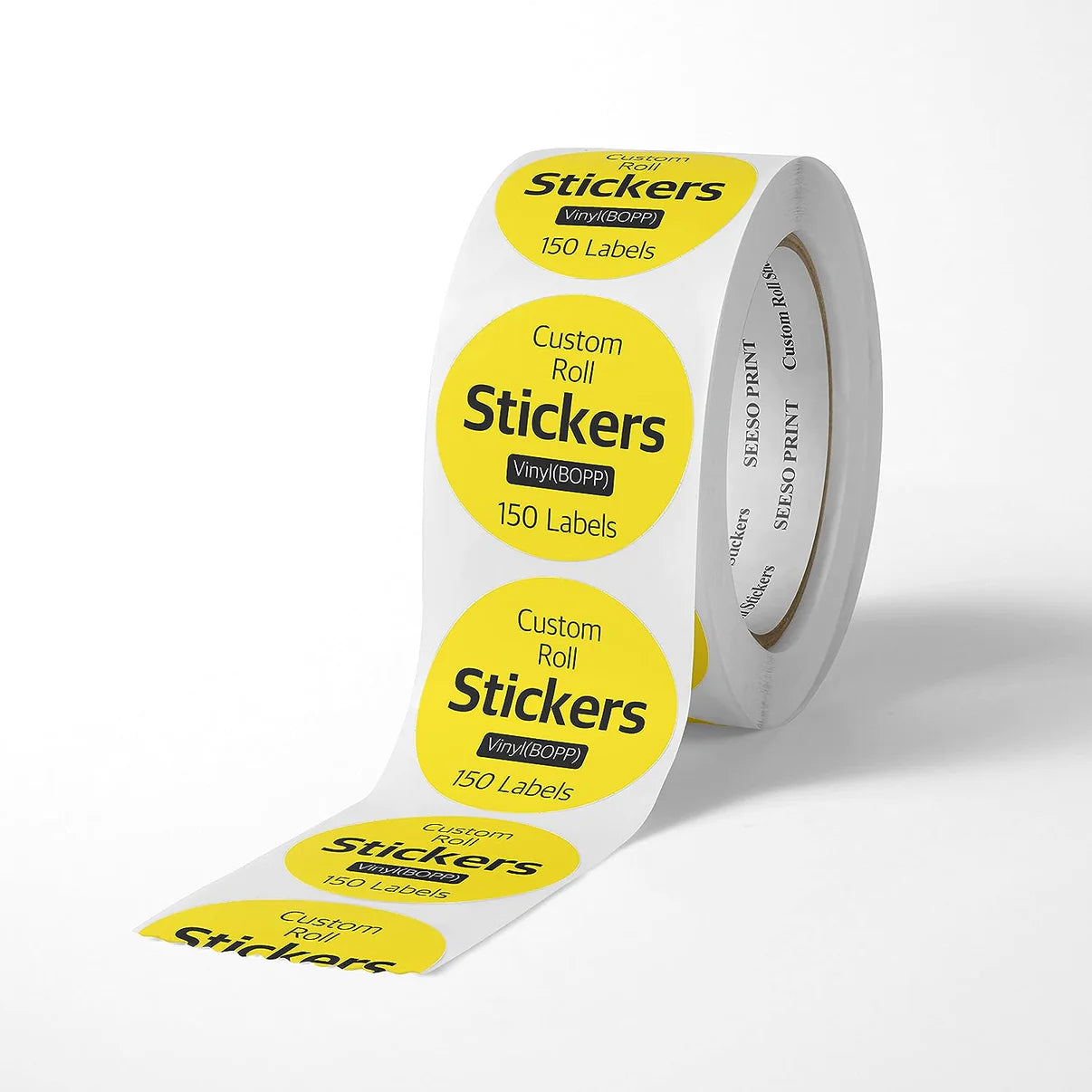 Custom BOPP Vinyl Paper Roll Labels. Any Shape and Any Size
