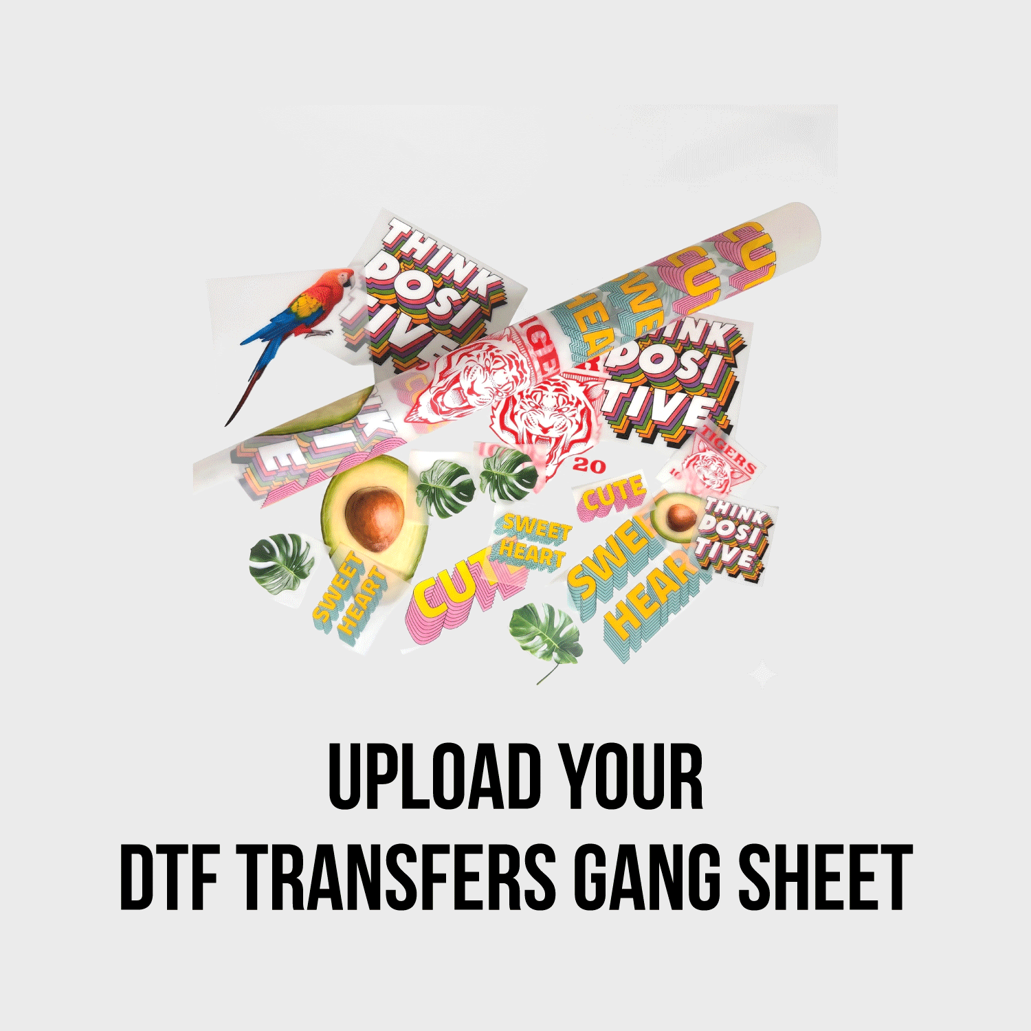 Upload Your DTF Transfers Gang Sheet